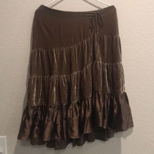 NWT laundry By Shelli Segal Velvet Skirt Sz 8